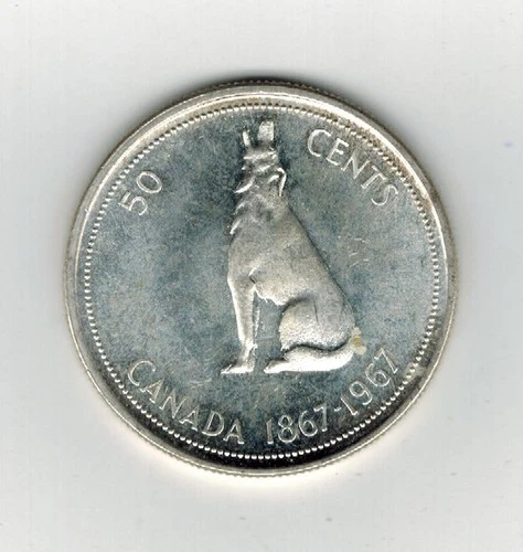1967 Canadian SILVER  Half Dollar