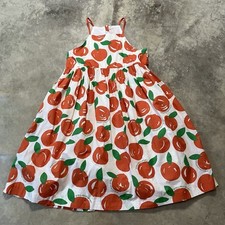 Stella McCartney Kids Girls Sz 14 Clementines White Orange Cotton