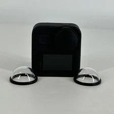GoPro Max Black w/ Battery/Rear Lens Cap - Top Left Touchscreen Non Functional