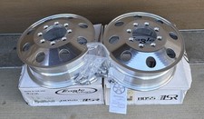 2 Eagle Alloys 16x6 8x6.5 105mm Polished Front Dually Wheels 0581-7698-4-aa