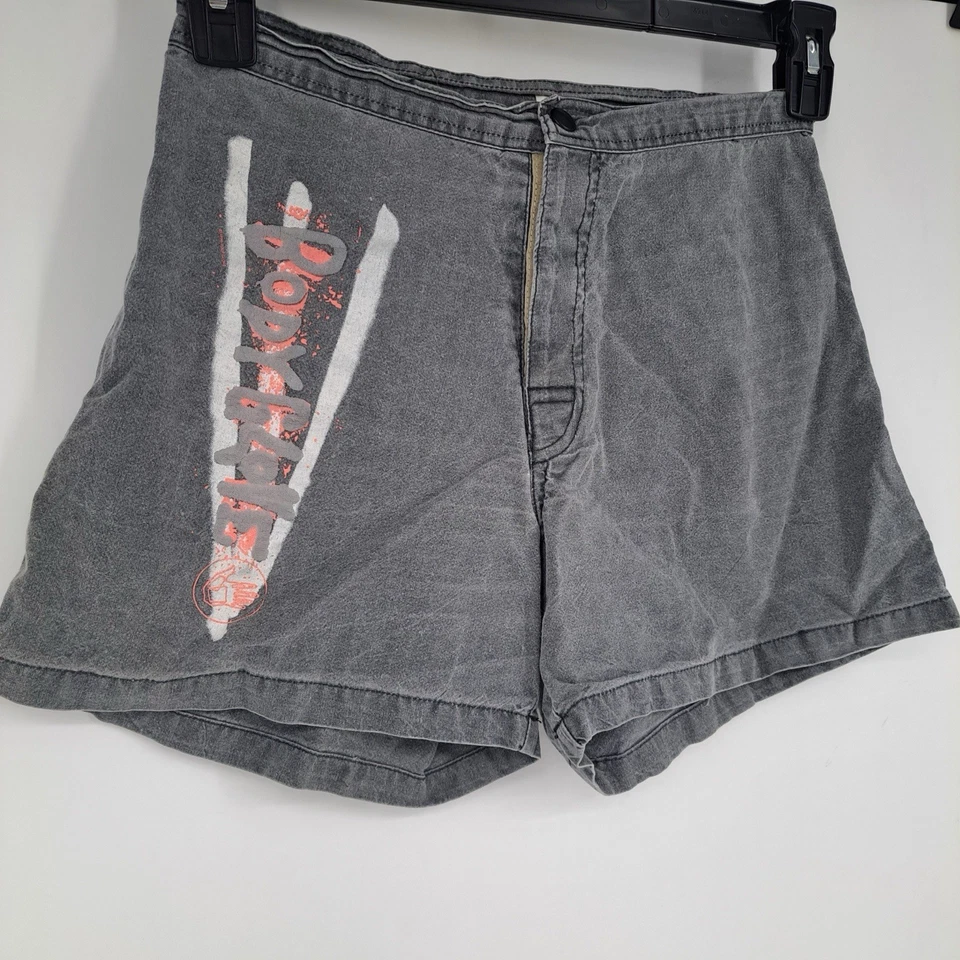 Guante corporal vintage años 90 para mujer 28 pantalones cortos gris surf vacaciones playa piscina Foto 2 de 4