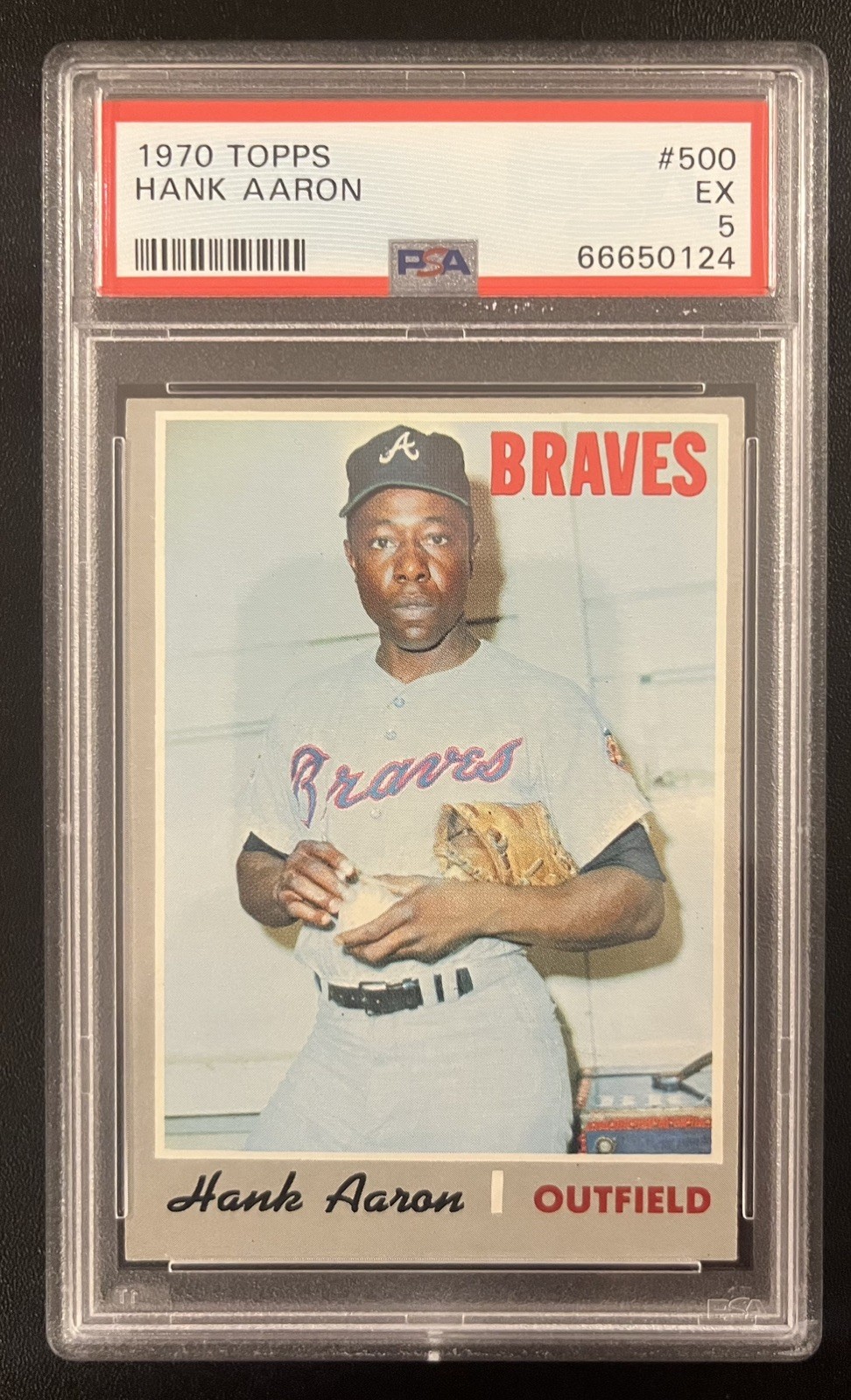 1970 Topps Hank Aaron #500 PSA 5