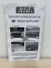 Daytona USA Sega Saturn SS Instruction Manual Booklet 