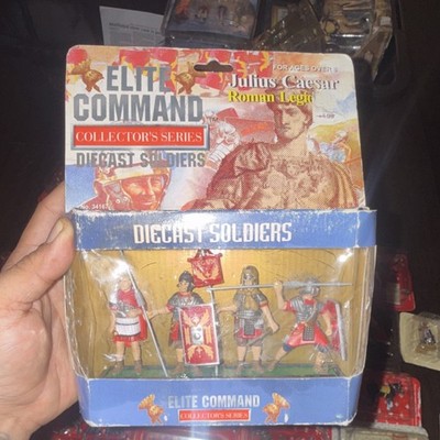 Blue-Box Elite Command Julius Caesar Roman Legion Diecast Soldiers