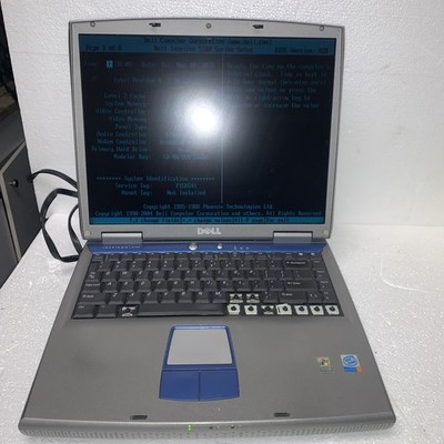   Vintage Dell Inspiron 5100 P4 2.8GHZ 512MB ATI Radeon 7500 working battery