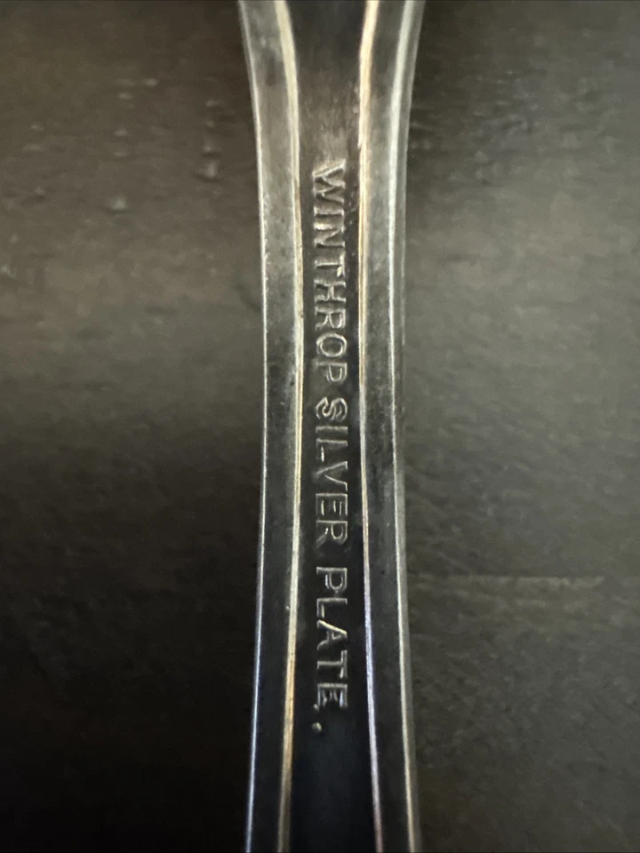 Juego de 6 tenedores de ensalada International Silver Winthrop KENSINGTON 1912 Silverplate Foto 3 de 4