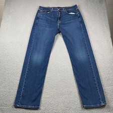 Levi's 505 Regular Straight Fit Jeans Men's 36x34 Blue Medium Wash