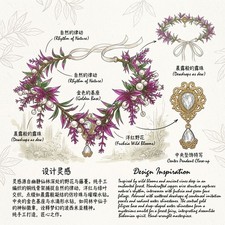 Fairy Flower Crown Meticulously Woven Design Nature-inspired Aesthetic