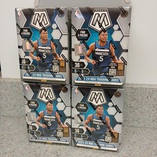 LOT OF 4 - 2023-24 PANINI MOSAIC BASKETBALL FACT SEALED BLASTER BOX  WEMBANYAMA