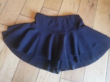 Black Ra-Ra Skirt with Built-in Shorts ? UK Size 6 ? Frill Layered Mini