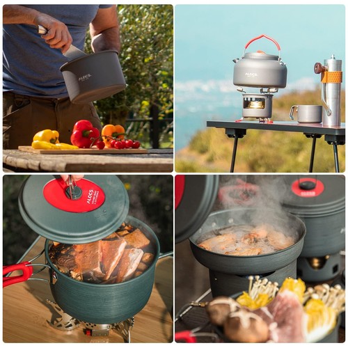 Camping Cookware - Alumina Cooking Set with Kettle, Lightweight Portable Gear... - Picture 8 of 8