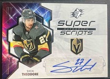 2019-20 SPx Shea Theodore #SS-ST Superscripts Auto Golden Knights