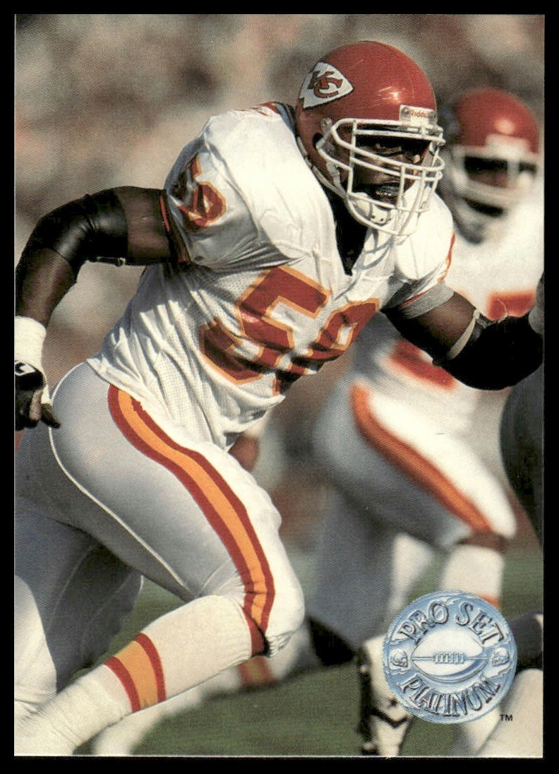 Derrick Thomas 1991 Pro Set Platinum #51 Kansas City Chiefs