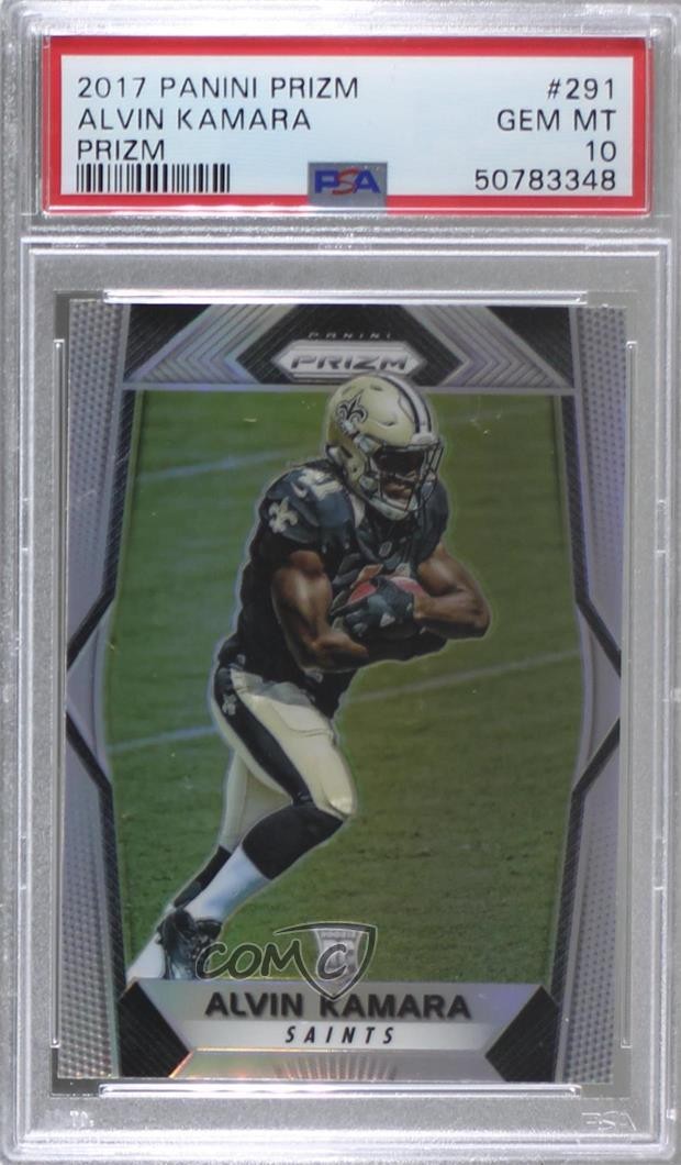 2017 Panini Prizm Rookies Silver Prizm Alvin Kamara #291 PSA 10 GEM MT 1q7