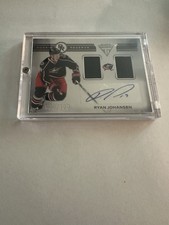 2011-12 Panini Titanium Rookie Reserve Dual Memorabilia Auto Ryan Johansen /100