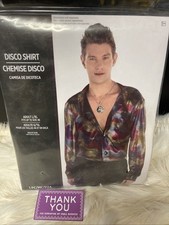Disco Shirt 70's Suit Yourself Fancy Dress Up Halloween Adult Costume Accessory