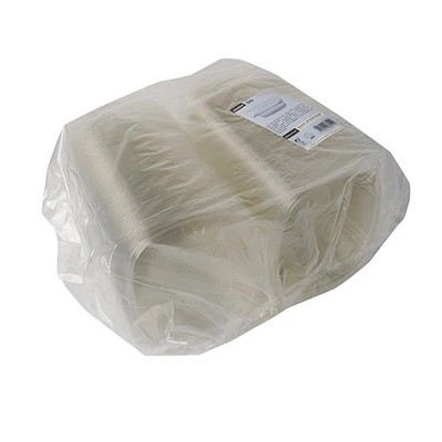 Starpak 50 Feinkost- und Salatschalen mit Klappdeckel, R-PET glasklar oval