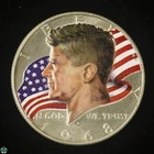 Color Enhanced 1968-D Kennedy Half Dollar - 40% Silver Coin