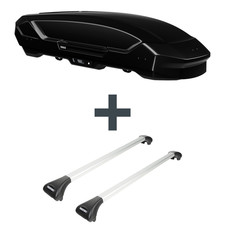Dachbox Thule Motion 3 Sport + Dachträger Menabo Ariete für VW Bora Variant 1J6