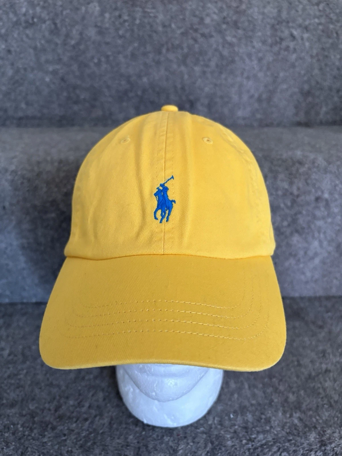 Polo Ralph Lauren Bright Yellow One Size Adjustable Baseball Cap   New With Tags