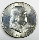*1948 D FRANKLIN SILVER HALF DOLLAR* *GEM BU++* NR #C1712