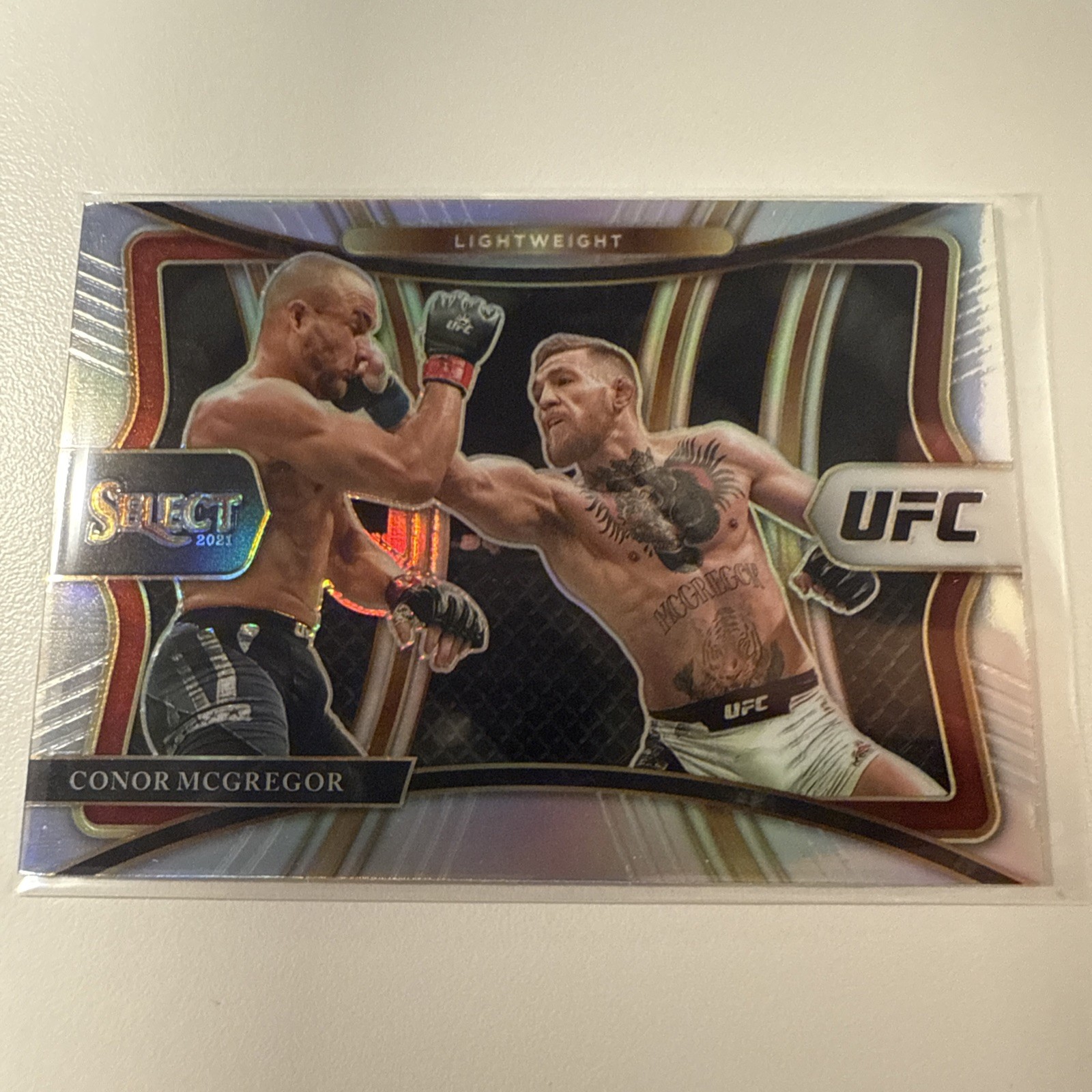Conor McGregor 2021 Panini Select UFC Premier Level Silver Prizm #199