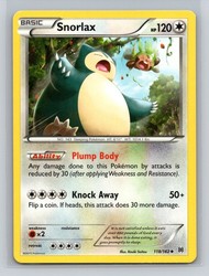 Snorlax 118/162 XY BREAKthrough Uncommon