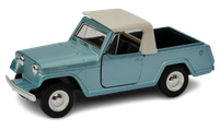 Welly 1967 Jeepster Commando Pickup Blau MaßStab 1:34 1:39 4,5 Zoll Auto