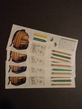 Creative Memories  Lot of Four Studio Stickers  2" x 5"  Back Pack