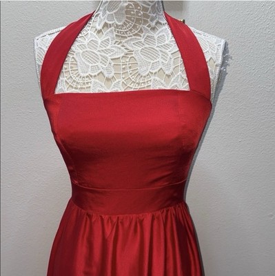 reformation red halter dress Women's May cause compliments.