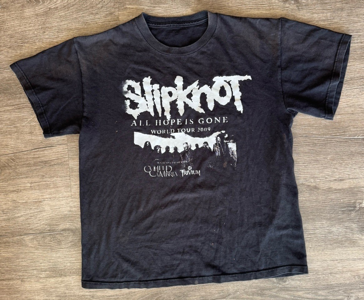 Slipknot All Hope Is Gone World Tour 2009 Concert T-Shirt