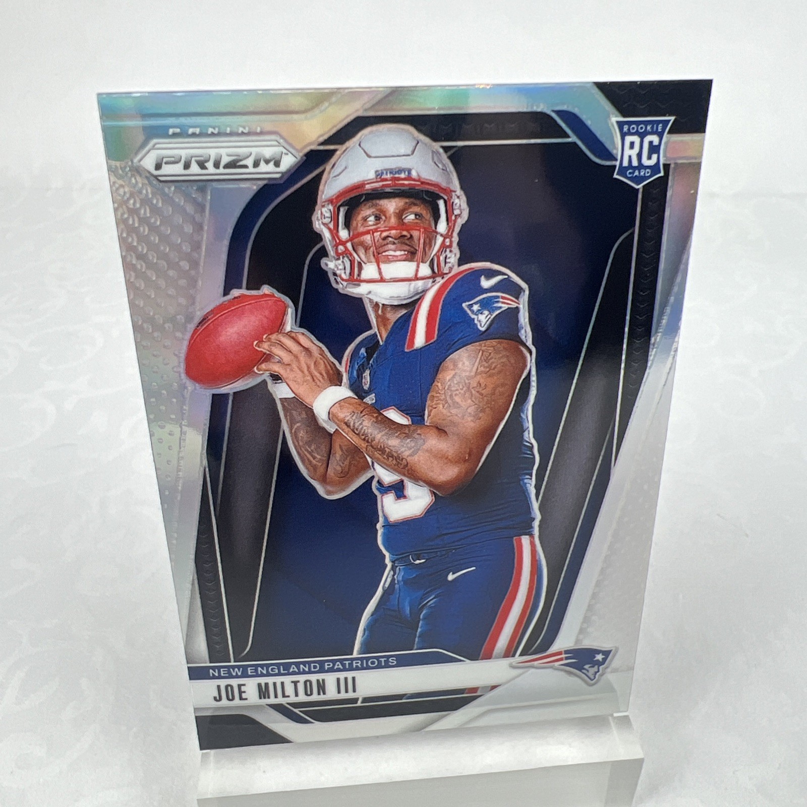 2024 Panini Prizm Joe Milton III RC Silver Prizm Variation SP #20 RC Patriots