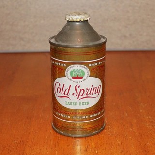 Cold spring Cone Top Beer Can with Bottlecap (Lot 5)