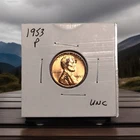 One  1953 P Lincoln Wheat Cent -UNC With Issues