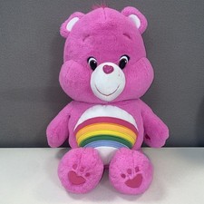 Care Bears Pink Jumbo Cheer Bear Rainbow 20" Plush Stuffed Toy Teddy Bear 2015