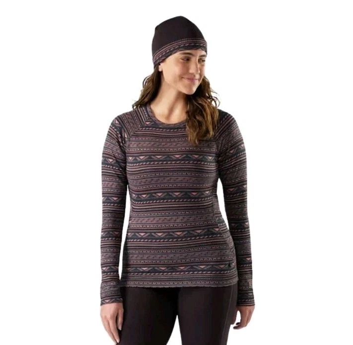 Smartwool Classic Thermal Merino Base Layer Crew Long Sleeve Coral Reef Summit