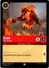 Disney Lorcana Scar Fiery Usurper The First Chapter Free Shipping 