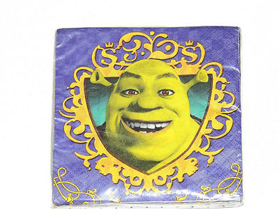 NEW SHREK THE THIRD DESSERT NAPKINS  PARTY SUPPLIES  