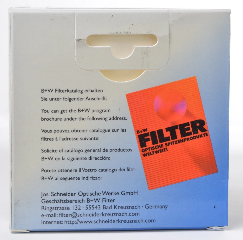 NEW IN BOX B+W F-PRO 62mm #022 Filter - Medium Yellow #8 contrast filter NOS - Image 3 of 4