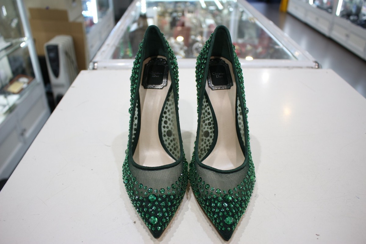 Dior Merveille Pump Heels 100mm Green Size EUR39.5 | eBay