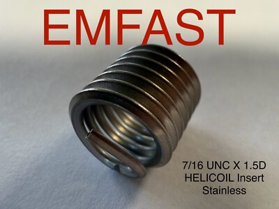 7/16 UNC x 1,5D (16,7MM lang) Original Helicoil Einsatz Draht Gewinde Reparatur UNC