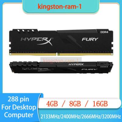 Kingston HyperX Fury Kit Di Memoria RAM DDR4 Da 16GB, 2x8GB, Nero - Foto 5