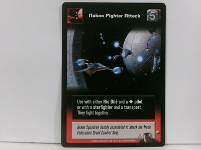 Star Wars Young Jedi Duel of the Fates CCG #18 Naboo Fighter Attack