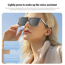 New Smart Bluetooth Audio Glasses with Speakers Music Glasses,Touch Voice -M