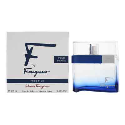 F Ferragamo Free Time by Salvatore Ferragamo for Men Eau de Toilette Spray 3.4 o