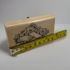 Vintage 1989 3 1/2” Rubber Stamp By Fun Stamps #M18 Titled “Calling Card”