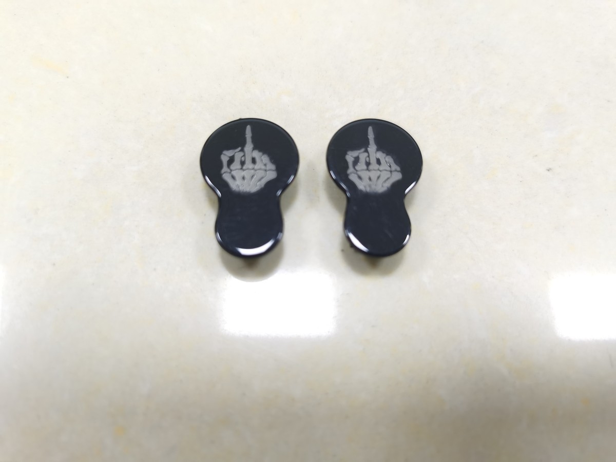 Skeleton Flip Off Fairing Mirror Hole Plugs For Harley