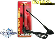 DNA DESIGNER AUDIO TOP OR SIDE MOUNT AM/FM RUBBER MAST ANTENNA UNIVERSAL AXA220