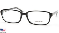 NEW LUXOTTICA LU 3208 C388 TOP BLACK On TRANSPARENT EYEGLASSES GLASSES 55-17-140