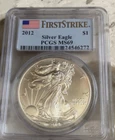 PCGS MS69 2012 American Silver Eagle .999 Silver Dollar First Strike #24344837